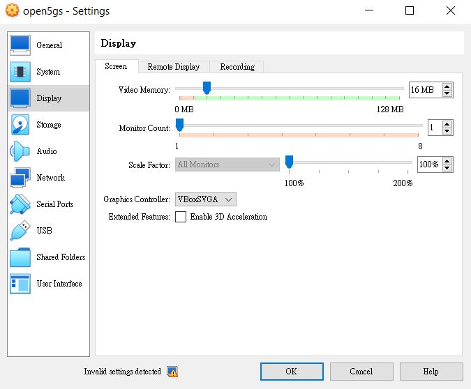Adjusting VM Display Settings (Optional)